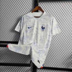 2022 FIFA World Cup France Away Football Shirt White