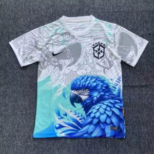 2025/2026 Brazil Special Edition White Blue Bird Football Shirt