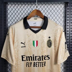 2022/2023 AC Milan Goalkeeper Special Edition Gold Football Shirt